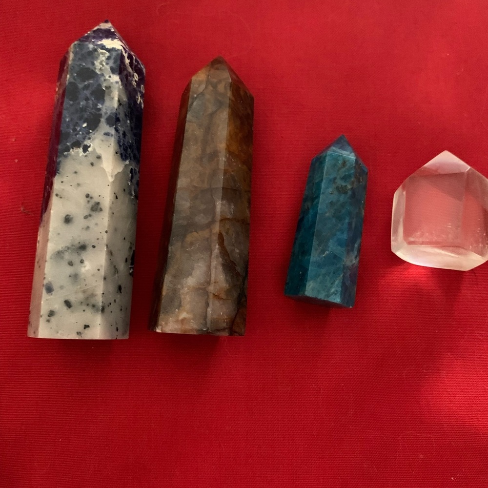 Healing crystal towers